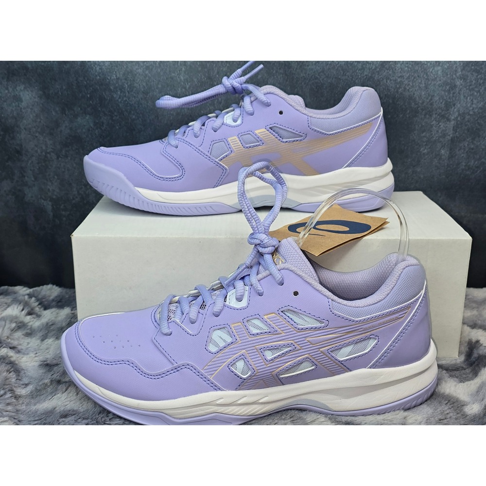NWT ASICS Gel-Renma Pickleball Tennis Shoes Purple Gold Women 7.5 1072A073